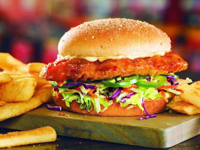 MENIU HAMBURGER DE PUI 
